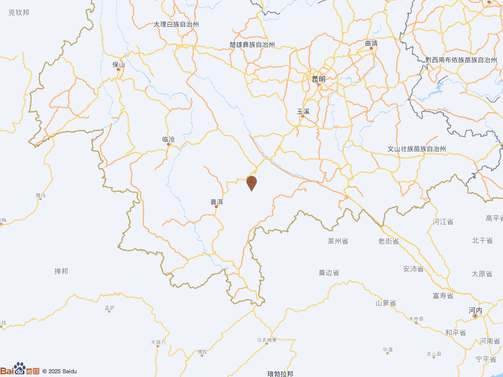 云南普洱市墨江县（北纬23.15度，东经101.61度）发生4.5级地震