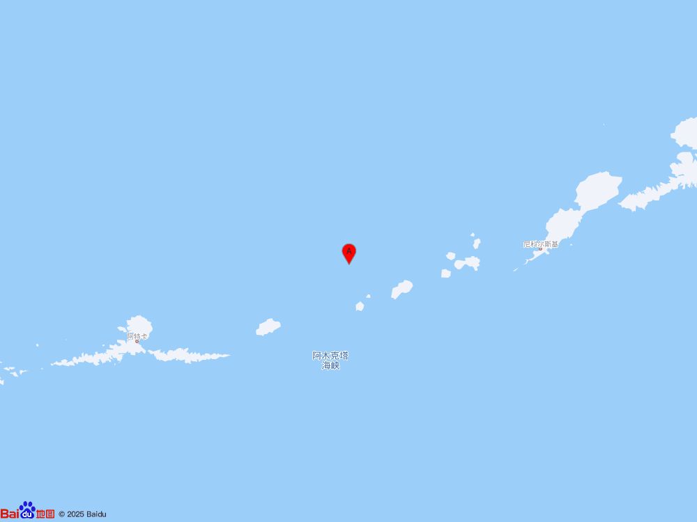 福克斯群岛（北纬52.85度，西经171.40度）发生6.5级地震