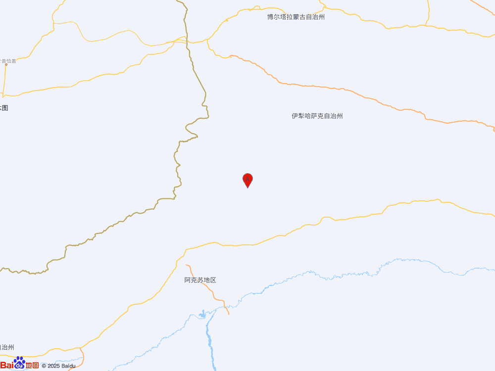 新疆阿克苏地区拜城县（北纬42.23度，东经81.54度）发生3.3级地震